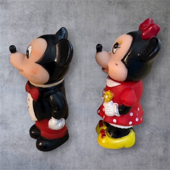Vintage Mickey and Minnie Mouse 1986 Bubble Blowers Tootsie Toy - Walt Disney Co - Picture 2 of 8